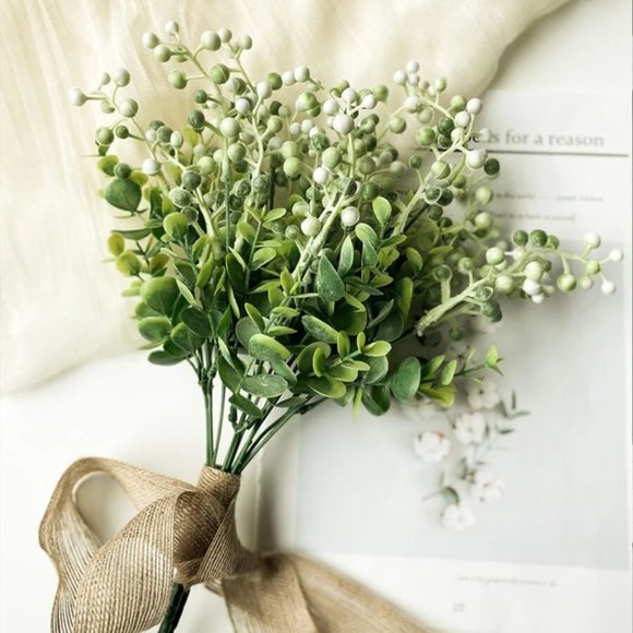 NEW Artificial Faux Floral Greenery Stem - Picture 1 of 4